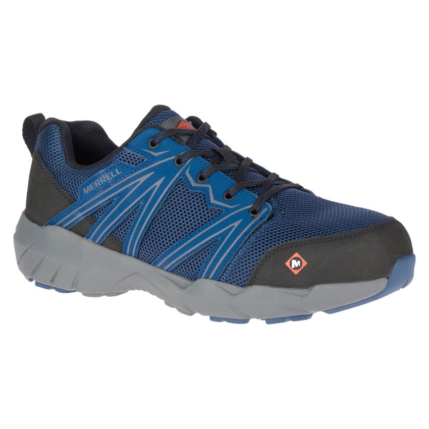 Chaussure de Securite Merrell Fullbench Superlite Alloy Toe Bleu Homme | N.D.TDNO